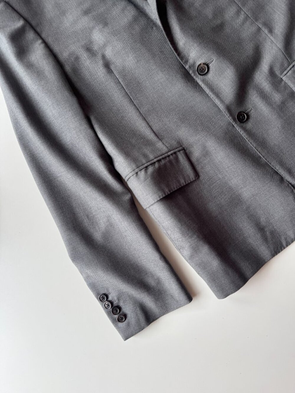 THOM BROWNE Grey 100% Wool Classic Twill 2 Piece Suit, Size 2/M - Picture 5 of 16